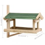 tömör fa madáretető 35 x 29,5 x 21 cm