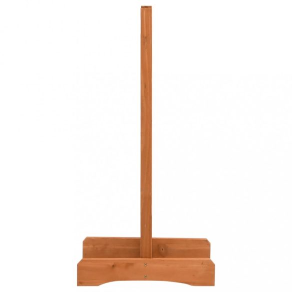 narancssárga tömör fenyőfa rácsos kerti kerítés 120 x 60 cm