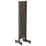 szürke tömör fenyőfa rácsos kerti kerítés 120 x 90 cm