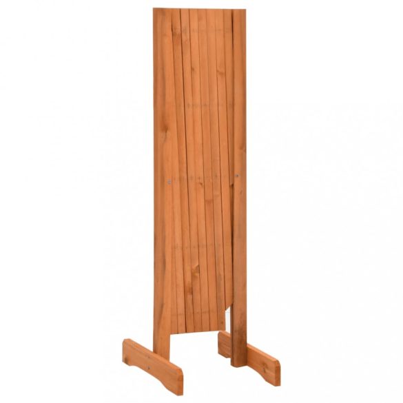 narancssárga tömör fenyőfa rácsos kerti kerítés 150 x 80 cm