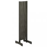 szürke tömör fenyőfa rácsos kerti kerítés 180 x 100 cm