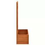 narancssárga tömör fenyőfa rácsos kerti ültetőláda 50x25x90 cm