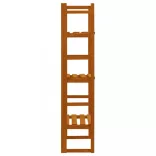 narancssárga tömör fenyőfa rácsos növényállvány 60x30x140 cm