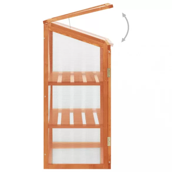 fenyőfa melegház 60 x 45 x 100 cm