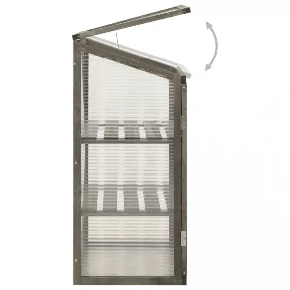 fenyőfa melegház 60 x 45 x 100 cm