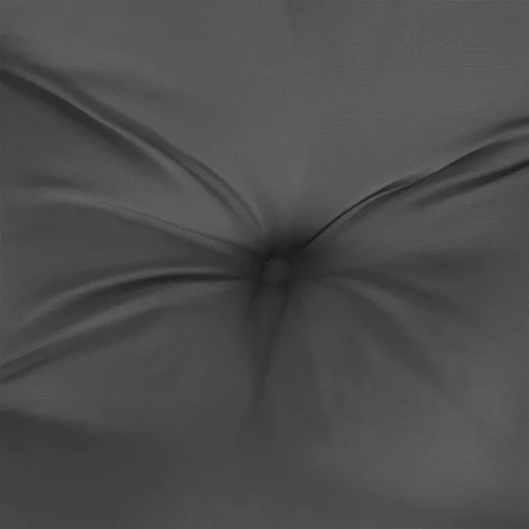 antracitszürke oxford szövet kerti padpárna 200x(50+50)x7 cm