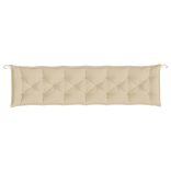 bézs oxford szövet kerti padpárna 200 x (50+50) x 7 cm