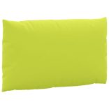 3 db élénkzöld szövet raklapkanapé-párna