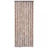 bézs és világosbarna zsenília rovarfüggöny 56 x 200 cm