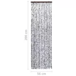 barna és bézs zsenília rovarfüggöny 56 x 200 cm