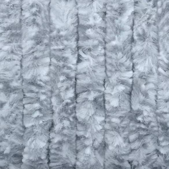 fehér és szürke zsenília rovarfüggöny 90 x 200 cm