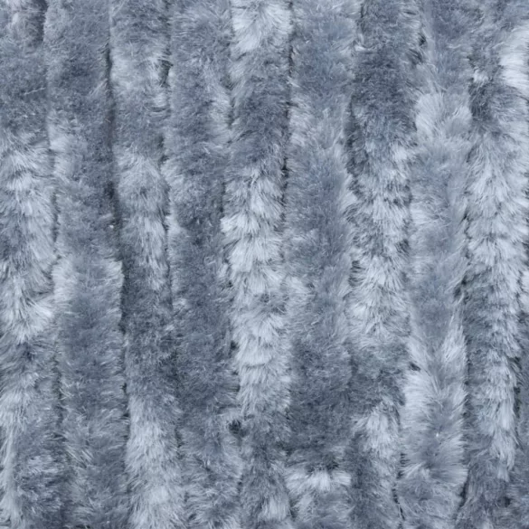 ezüstszínű zsenília rovarfüggöny 56 x 200 cm