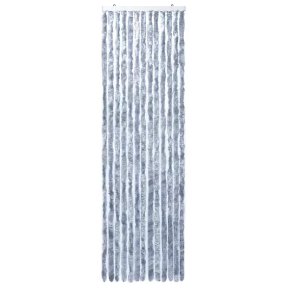 ezüstszínű zsenília rovarfüggöny 90 x 200 cm