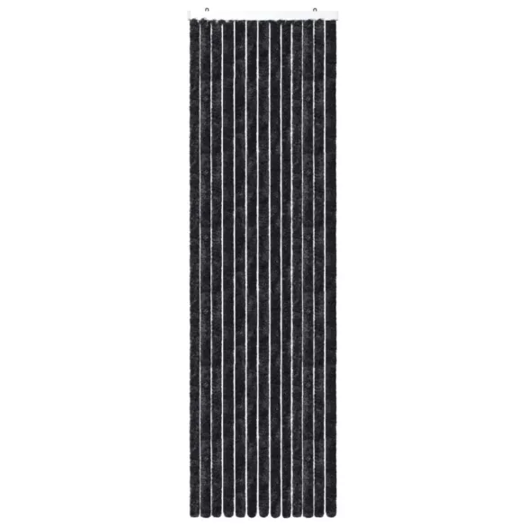 antracitszürke zsenília rovarfüggöny 56 x 200 cm