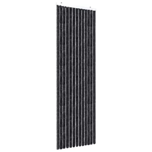 antracitszürke zsenília rovarfüggöny 56 x 200 cm