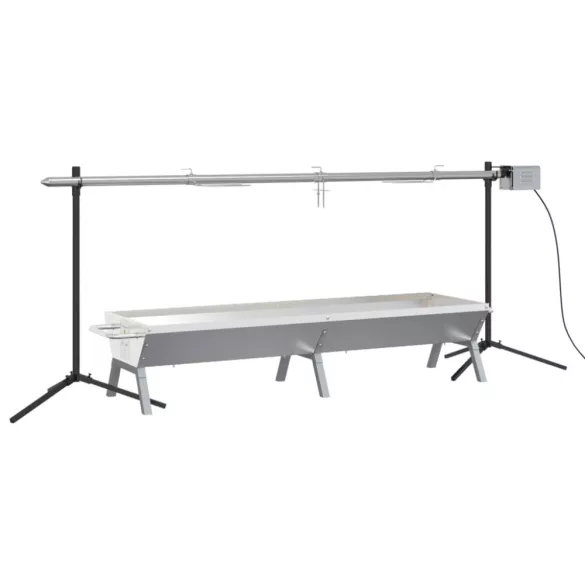 rozsdamentes acél automatikus grillsütő és tálca készlet