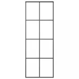 ESG üveg és alumínium tolóajtó fémszerelvény-szettel 76x205 cm