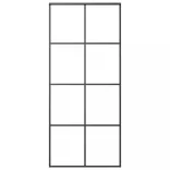 ESG üveg és alumínium tolóajtó fémszerelvény-szettel 90x205 cm