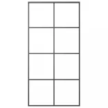 ESG üveg-alumínium tolóajtó fémszerelvény-szettel 102,5x205 cm