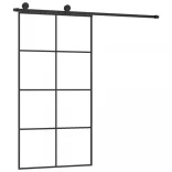 ESG üveg-alumínium tolóajtó fémszerelvény-szettel 102,5x205 cm