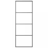 ESG üveg és alumínium tolóajtó fémszerelvény-szettel 76x205 cm