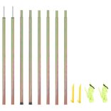 2 db horganyzott acél napvitorlaoszlop 250 cm