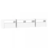 fehér TV-szekrény LED-lámpákkal 210x35x40 cm