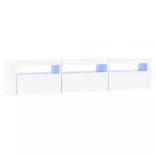 fehér TV-szekrény LED-lámpákkal 180x35x40 cm