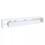 fehér TV-szekrény LED-lámpákkal 260x36,5x40 cm