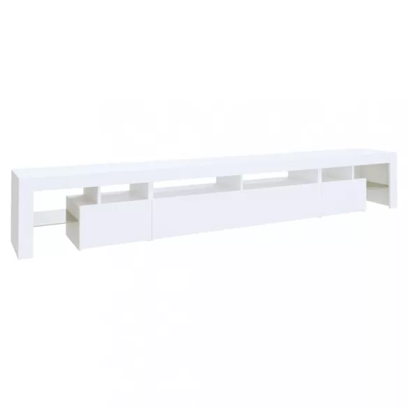 fehér TV-szekrény LED-lámpákkal 260x36,5x40 cm