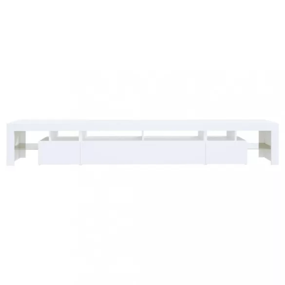 fehér TV-szekrény LED-lámpákkal 260x36,5x40 cm