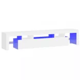 fehér TV-szekrény LED-lámpákkal 200x36,5x40 cm