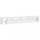 fehér TV-szekrény LED-lámpákkal 260x36,5x40 cm