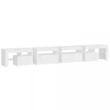 fehér TV-szekrény LED-lámpákkal 260x36,5x40 cm