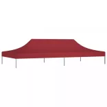 burgundi vörös tető partisátorhoz 6 x 3 m 270 g/m²