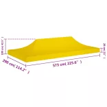 sárga tető partisátorhoz 6 x 3 m 270 g/m²