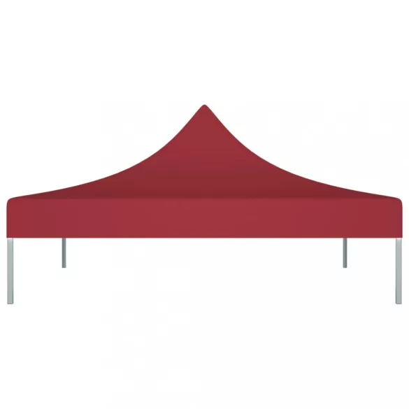 burgundi vörös tető partisátorhoz 2 x 2 m 270 g/m²