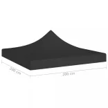 fekete tető partisátorhoz 2 x 2 m 270 g/m²