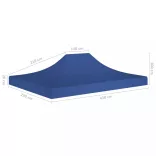 kék tető partisátorhoz 4,5 x 3 m 270 g/m²