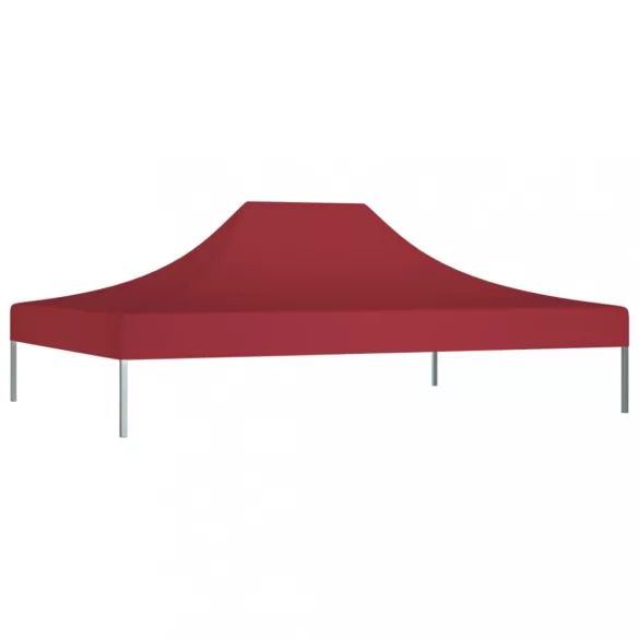 burgundi vörös tető partisátorhoz 4,5 x 3 m 270 g/m²