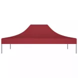 burgundi vörös tető partisátorhoz 4,5 x 3 m 270 g/m²