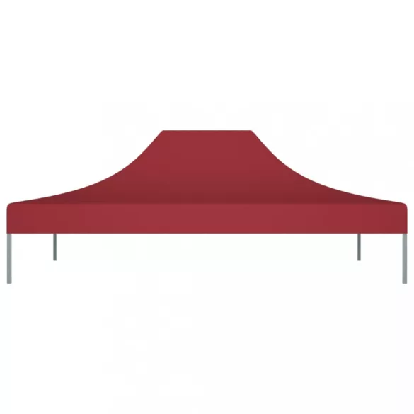 burgundi vörös tető partisátorhoz 4,5 x 3 m 270 g/m²