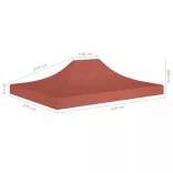 terrakotta tető partisátorhoz 4,5 x 3 m 270 g/m²