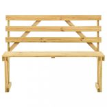 impregnált fenyőfa kerti pad 120 cm