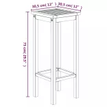 7 részes tömör akácfa kerti bárgarnitúra