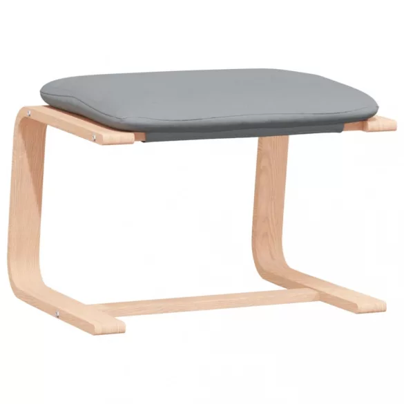 világosszürke szövet pihenőfotel lábtartóval