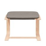 tópszínű szövet pihenőfotel lábtartóval