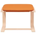 sötétsárga szövet pihenőfotel lábtartóval