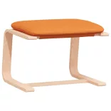 sötétsárga szövet pihenőfotel lábtartóval