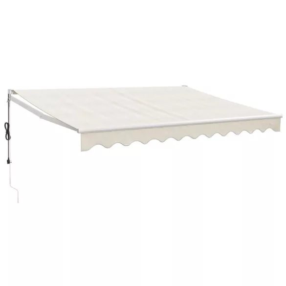 krémszínű automata behúzható napellenző 3 x 2,5 m